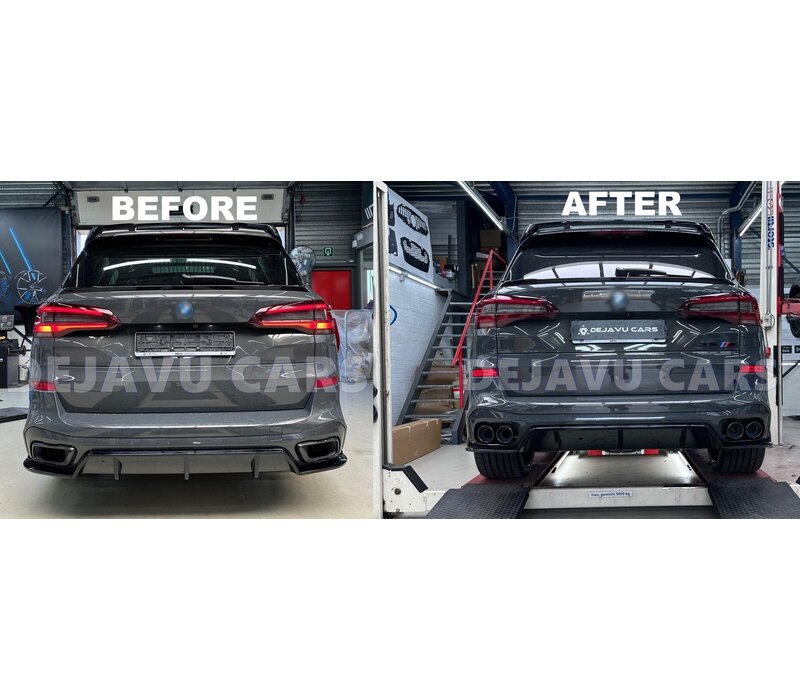 ''Custom'' Sport Dubbele Uitlaat Tips voor BMW X5 G05 M Tech