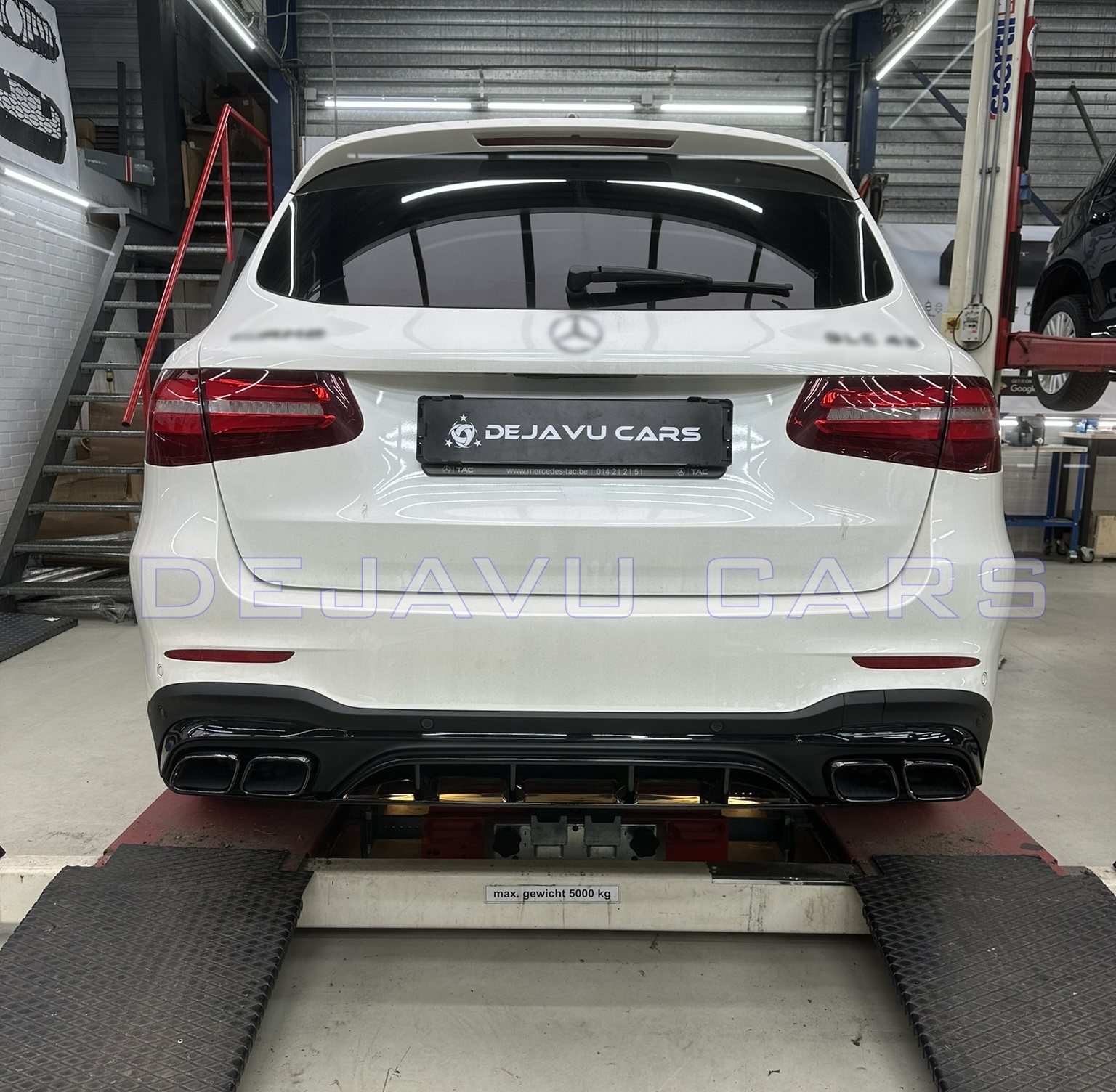 Bumperbeschermer is geschikt voor de Mercedes-Benz GLC SUV X253 met