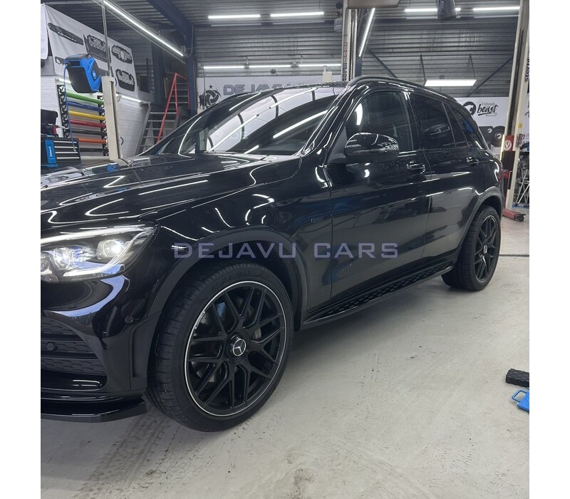 Running boards set Black Edition for Mercedes Benz GLC Class X253 SUV & C253 Coupe