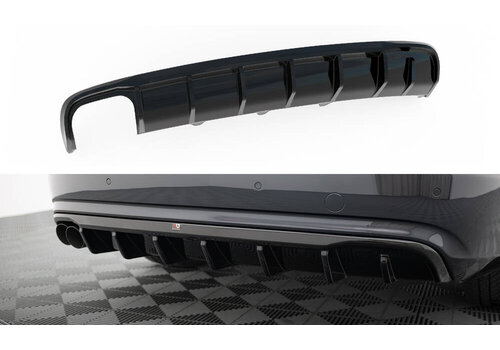 Maxton Design Aggressive Diffuser for Audi A4 B8.5 Facelift (Standard)