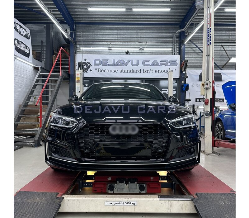 RS5 Look Front Grill Black Edition for Audi A5 B9 / S line / S5