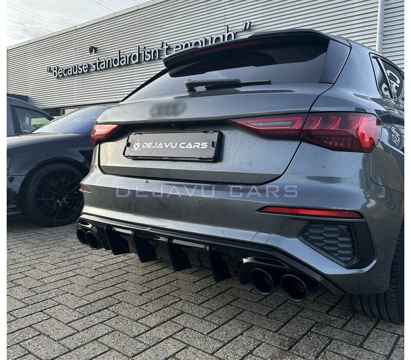 Aggressive Diffusor für Audi A3 8Y S line Sportback