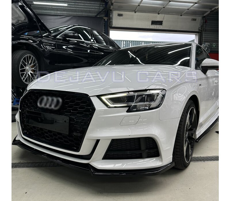 RS3 Look Kühlergrill Black Edition für Audi A3 8V / S line / S3