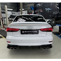 Aggressive Diffuser for Facelift Audi A3 8V S line / S3