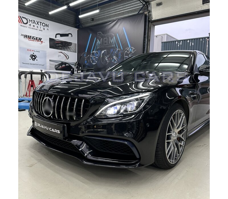 GT-R Panamericana Look Front Grill  voor Mercedes Benz C-Klasse W205 C 63 AMG