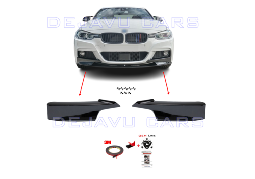 OEM Line ® Performance Look Front Spoiler Flaps für BMW 3 Serie F30 / F31 (M-Series)