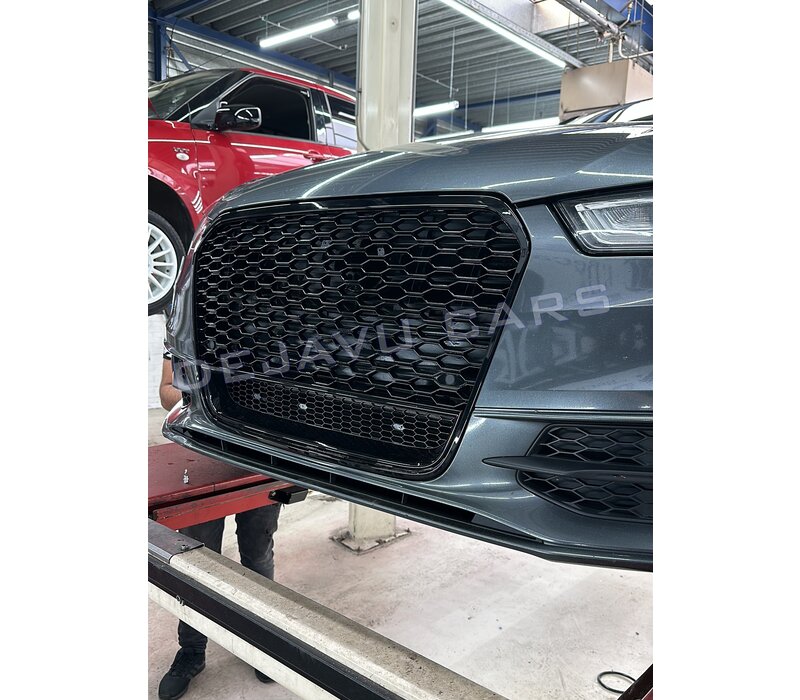 RS6 Look Kühlergrill Black Edition für Audi A6 C7 4G / S line / S6