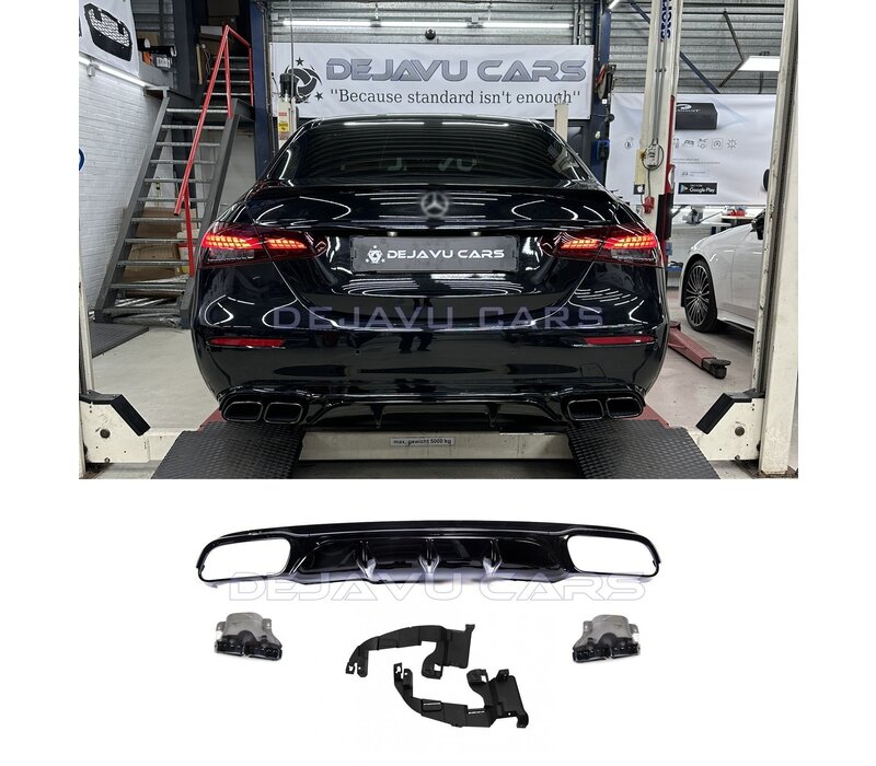 E63 AMG Look Diffusor Night Package für Mercedes Benz E-Klasse W213 / S213