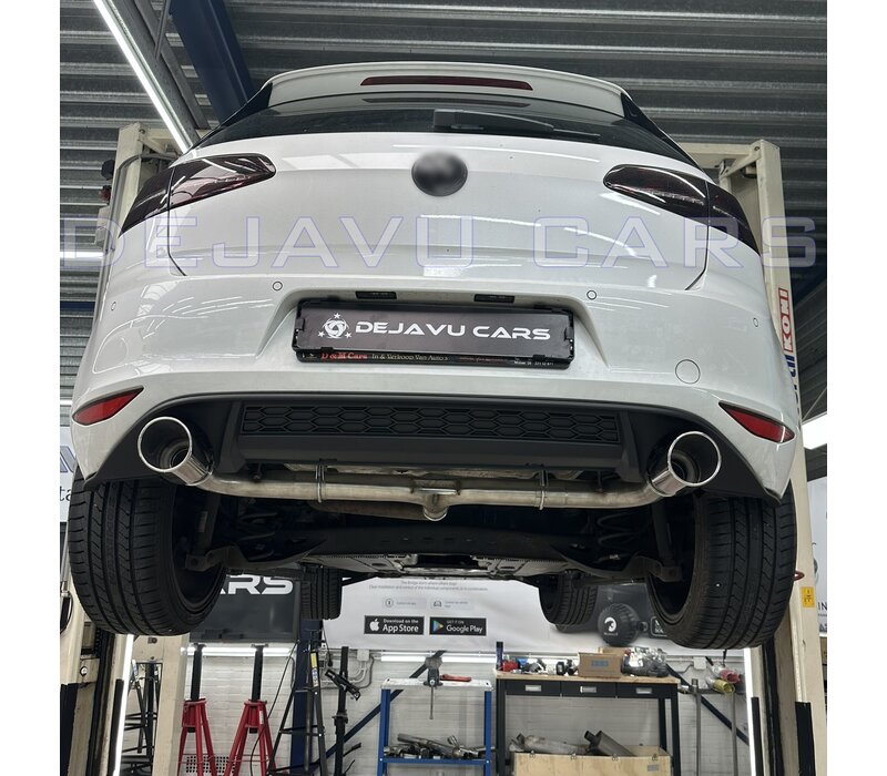 GTI Look Sport Uitlaat + Diffuser voor VW Golf 7 GTI GTD GTE
