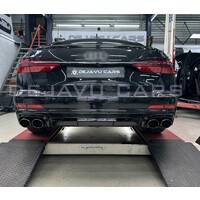 S6 Look Diffuser + Exhaust tail pipes for Audi A6 C8 S line