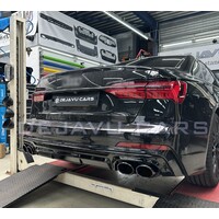 S6 Look Diffusor + Auspuffblenden für Audi A6 C8 S line