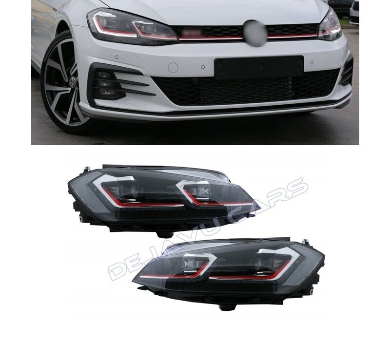 Facelift Look Volledig LED Matrix Koplampen met Start Up Animation voor Volkswagen Golf 7
