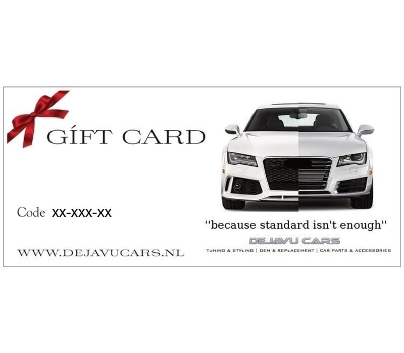 Dejavu Cars - Gift Card