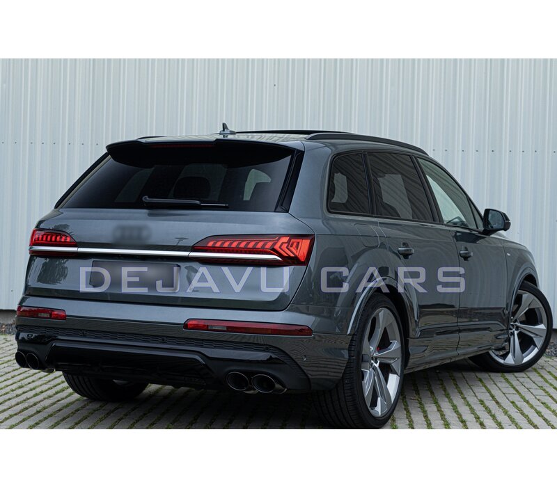 SQ7 Look Diffuser + Uitlaat tips voor Audi Q7 SUV S line SQ7