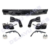 SQ7 Look Diffuser + Exhaust tail pipes for Audi Q7 4M Facelift SUV S line / SQ7