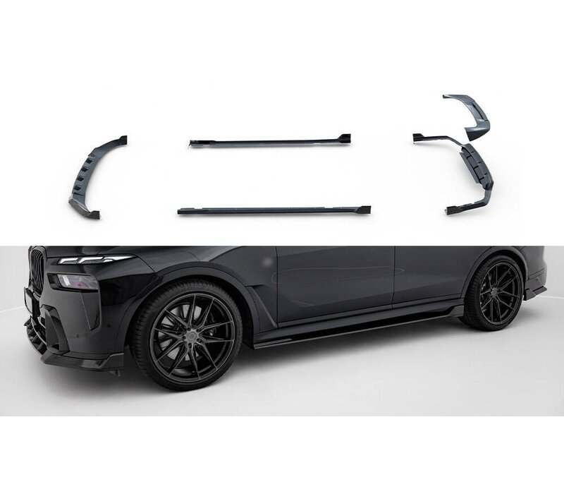 Maxton Carbon Splitters for BMW X7 M-Pack G07 Facelift