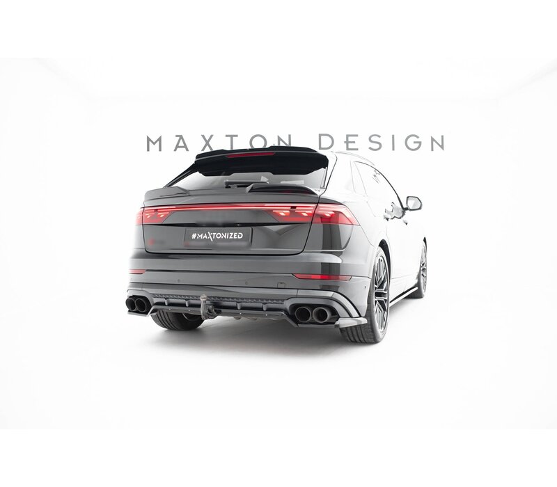 Central Rear Splitter (with vertical bars) V.2 für Audi SQ8 / Q8 S-Line Mk1