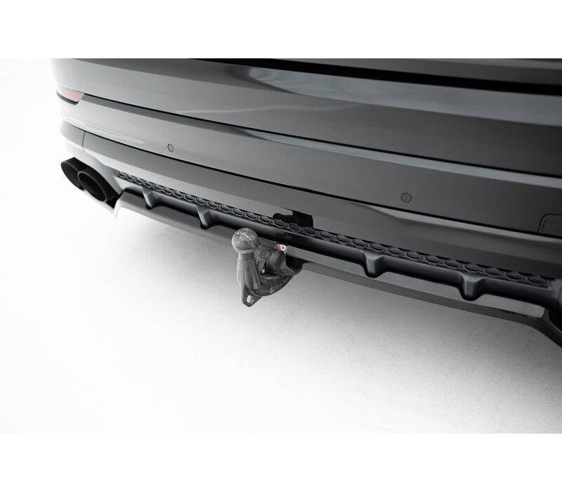 Central Rear Splitter (with vertical bars) V.2 für Audi SQ8 / Q8 S-Line Mk1