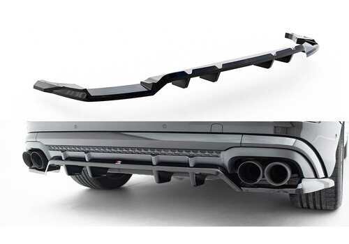 Maxton Design Central Rear Splitter (with vertical bars) V.2 für Audi SQ8 / Q8 S-Line Mk1