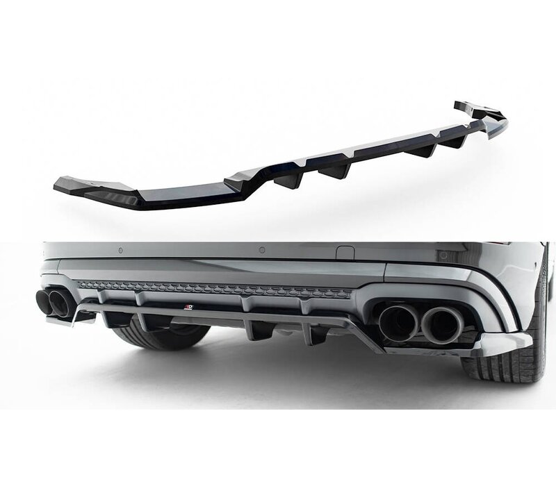 Rear Splitter (with vertical bars) V.2 voor Audi SQ8 /S-Line