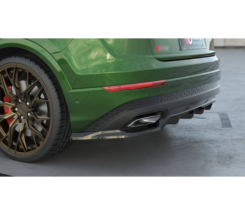 Central Rear Splitter (with vertical bars) für Audi Q8 Mk1 Facelift