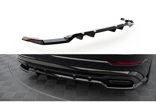 Maxton Design Central Rear Splitter (with vertical bars) V.1 voor Audi SQ8 / Q8 S-Line Mk1