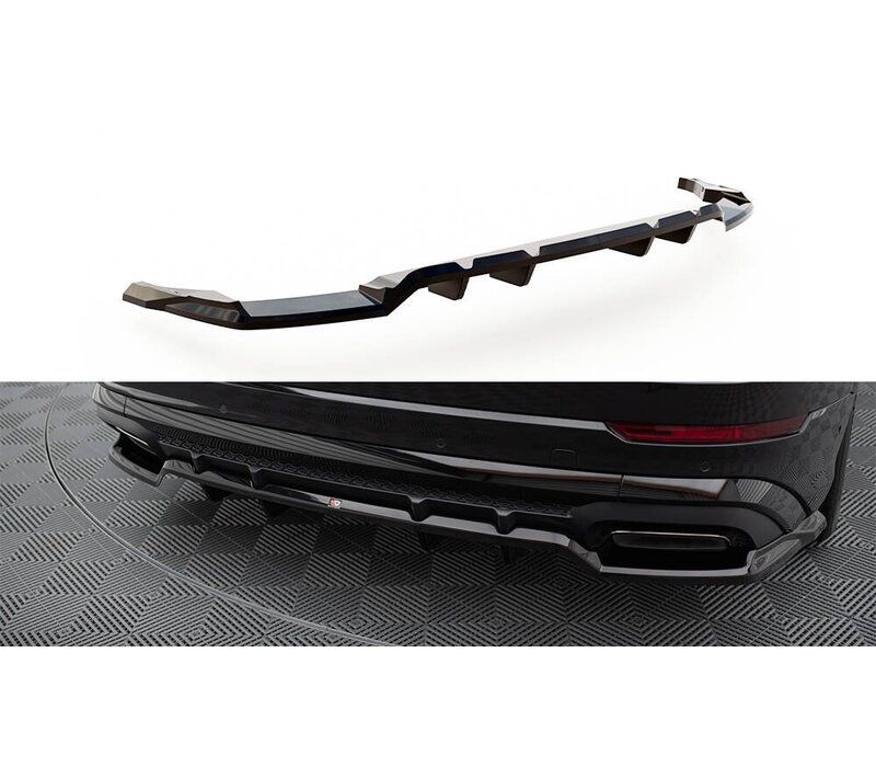 Central Rear Splitter (with vertical bars) V.1 für Audi SQ8 / Q8 S-Line Mk1