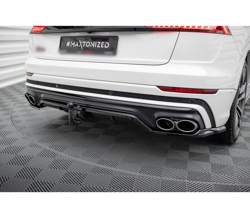 Central Rear Splitter (with vertical bars) for Audi SQ8 Mk1