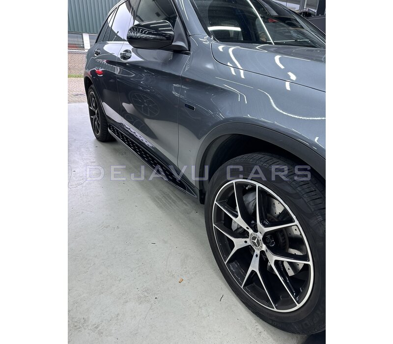 Trittbretter Satz Black Edition für Mercedes Benz GLC Klasse X253 SUV & C253 Coupe