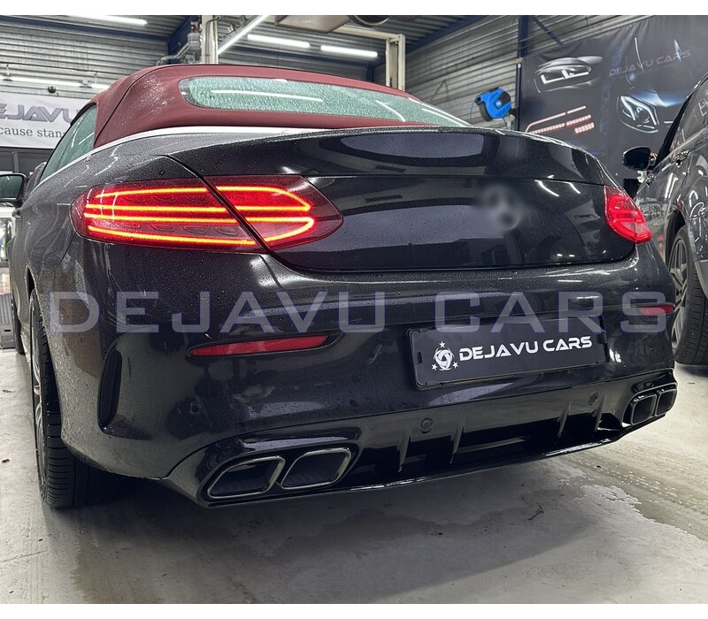C63 AMG Look Diffuser voor Mercedes Benz C Klasse C205 A205