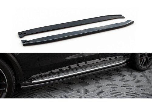 Maxton Design Side Skirts Diffuser for Mercedes Benz AMG GLC 63 SUV / Coupe X253 / C253