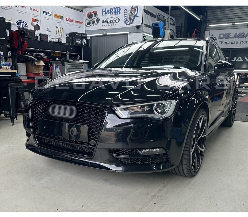 RS3 Look Fog light grille Black Edition for Audi A3 8V