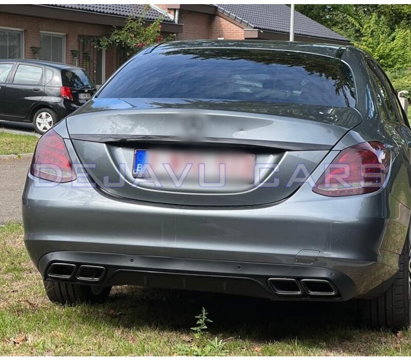 C63  AMG Look Diffuser for Mercedes Benz C-Class W205 / S205 (Standard)