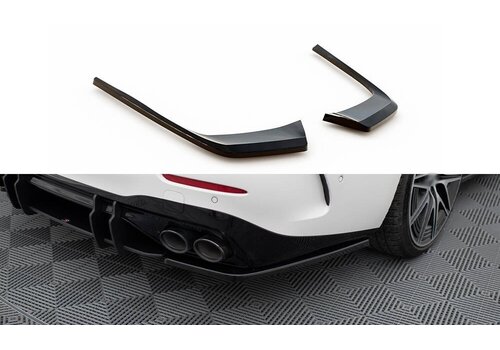 Maxton Design Rear Side Splitters voor Mercedes Benz C Klasse AMG-Line / 43 AMG W206