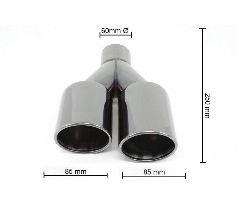Sport Look Exhaust tips Black Edition