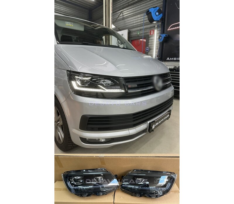 T6.1 Look Full LED Matrix LED Headlights with Start Up Animation for VW Transporter T6