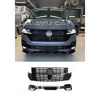 Glans zwart Front grill pakket voor Volkswagen T6.1 Transporter / Multivan