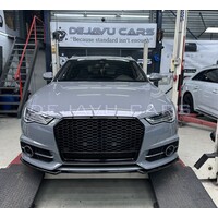 Front splitter V.2 voor Audi A6 C7.5 Facelift S line / S6