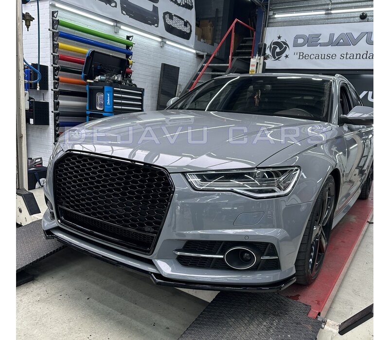 Front splitter V.2 voor Audi A6 C7.5 Facelift S line / S6