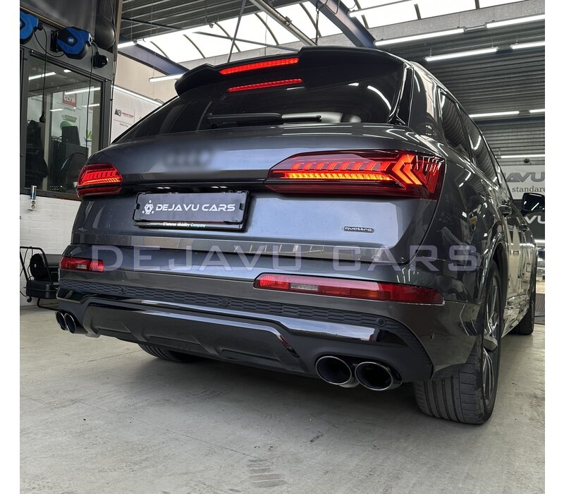 SQ7 Look Diffusor + Auspuffblenden für Audi Q7 4M Facelift SUV S line / SQ7
