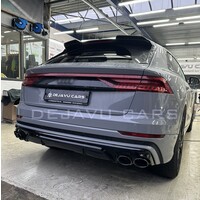 SQ8 Look Diffuser + Uitlaat tips voor Audi Q8 SUV S line SQ8