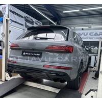 SQ7 Look Diffuser + Uitlaat tips voor Audi Q7 SUV S line SQ7