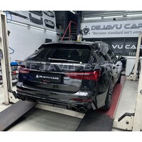 S6 Look Diffusor + Auspuffblenden für Audi A6 C8 S line