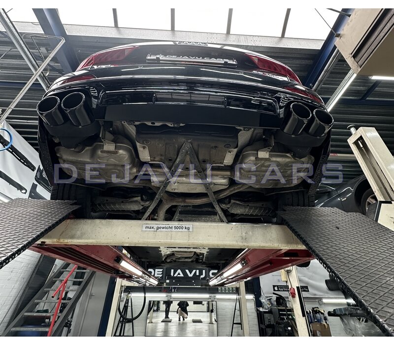 S6 Look Diffusor + Auspuffblenden für Audi A6 C8 S line