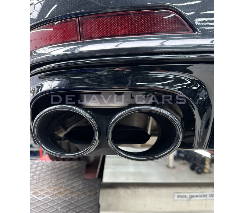 S6 Look Diffuser + Exhaust tail pipes for Audi A6 C8 S line