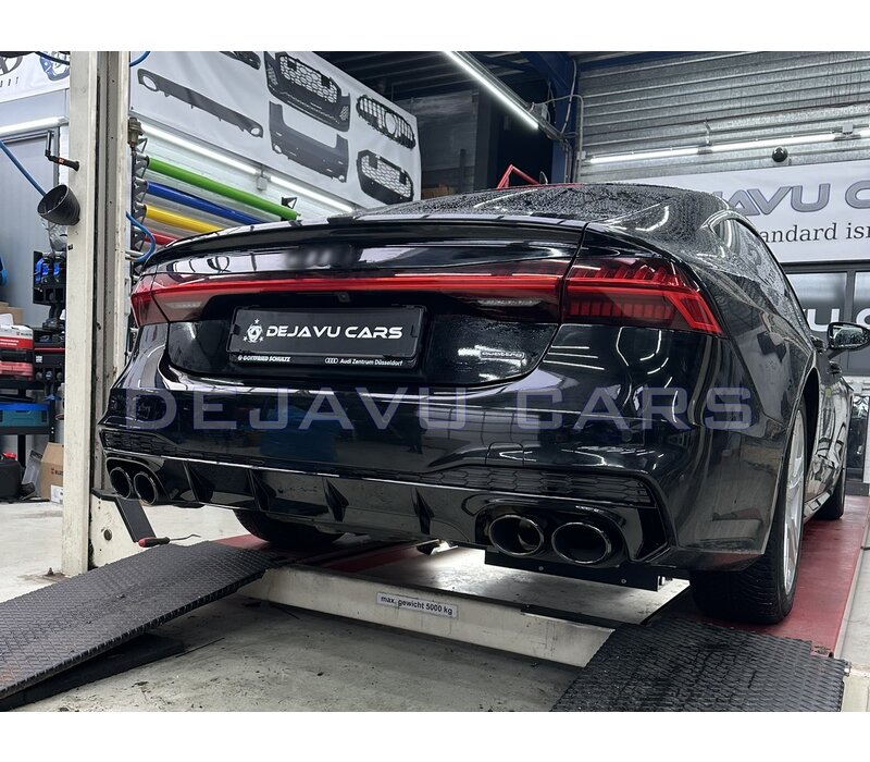 S7 Look Diffusor + Auspuffblenden für Audi A7 C8 S line