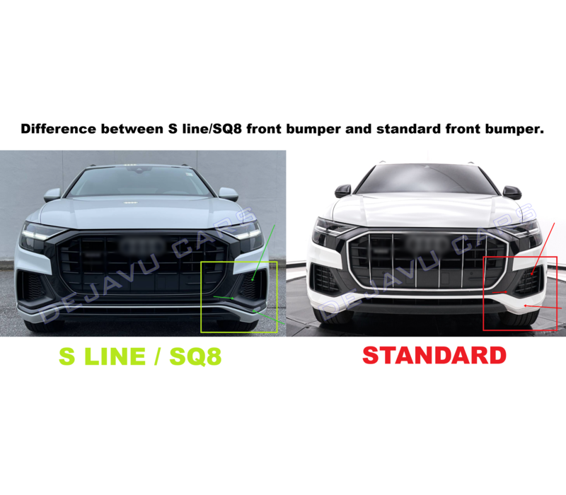 Front Splitter voor Audi Q8 Mk1