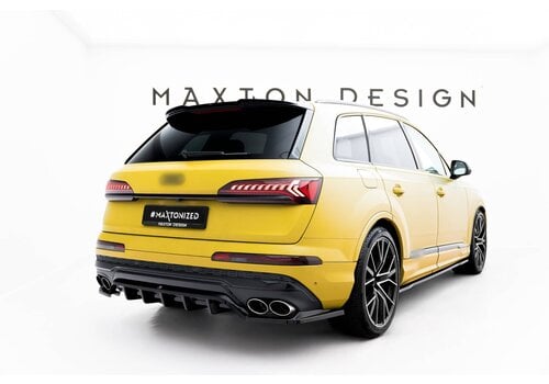 Maxton Design Central Rear Splitter (with vertical bars) voor Audi SQ7 Mk2 (4M) Facelift