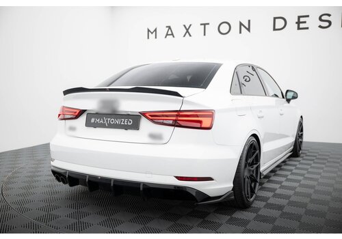 Maxton Design Aggressive Diffuser V.2 for Audi A3 Sedan 8V Facelift