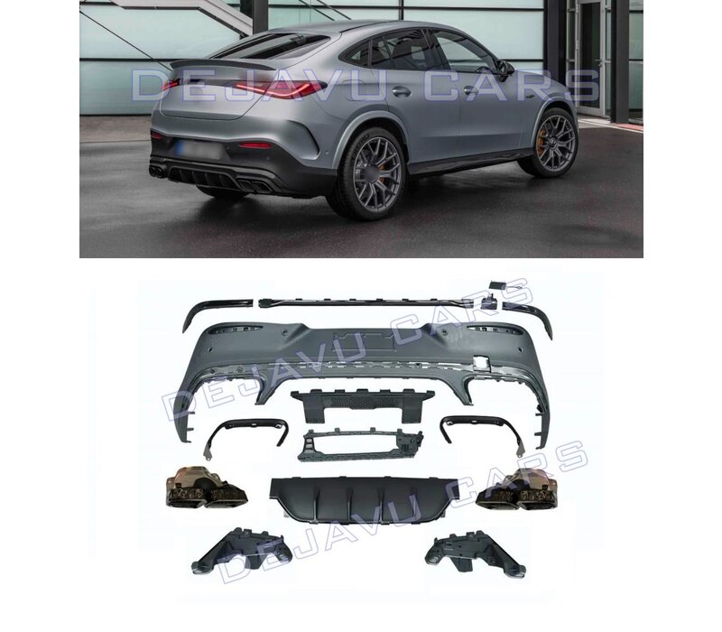 GLC63 AMG Look Diffuser voor Mercedes Benz GLC C254 Coupe